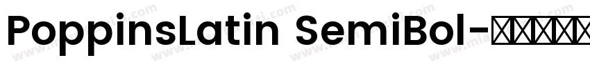 PoppinsLatin SemiBol字体转换